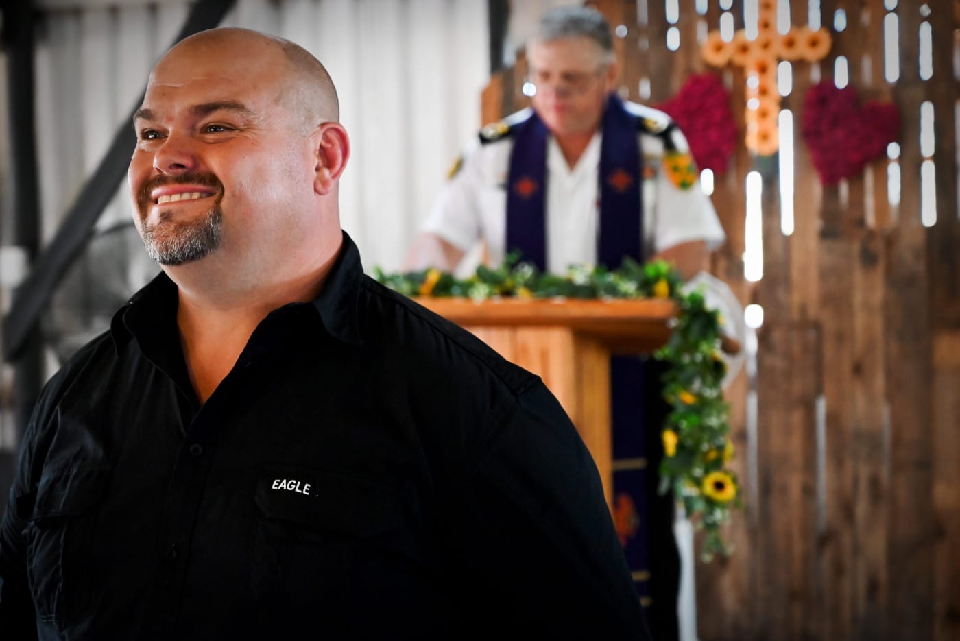 Wedding ceremony by Dr. Gerrit Rademeyer in Jan Kempdorp