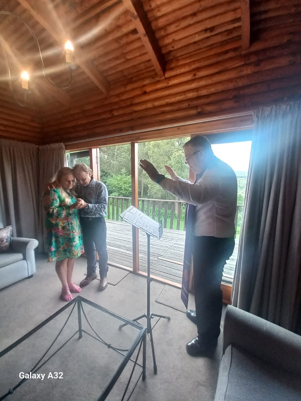Wedding ceremony by Dr. Gerrit Rademeyer in Jan Kempdorp