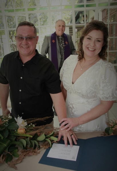 Wedding ceremony by Dr. Gerrit Rademeyer in Jan Kempdorp