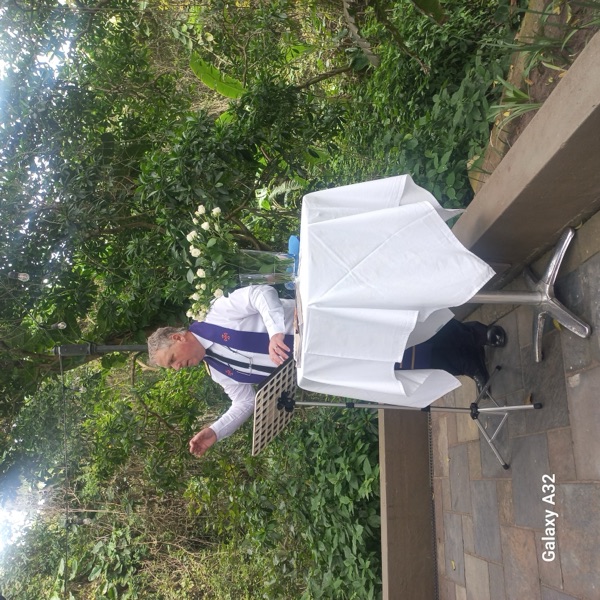 Wedding ceremony by Dr. Gerrit Rademeyer in Jan Kempdorp