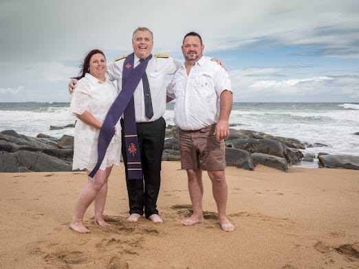 Wedding ceremony by Dr. Gerrit Rademeyer in Jan Kempdorp