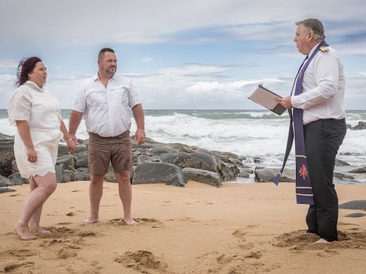 Wedding ceremony by Dr. Gerrit Rademeyer in Jan Kempdorp